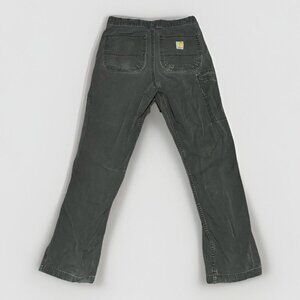 Size 31 X 32 Carhartt Grey Carpenter Work Pants Used Condition